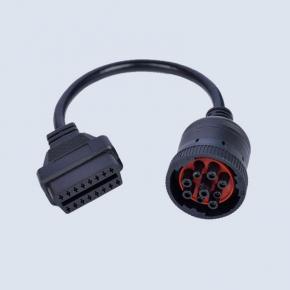 Vehicle Tools  OBD2 Cable Car Diagnostic Cable Old Black Male J1939 9 Pin Deutsch to Female Professional Diagnose Tool