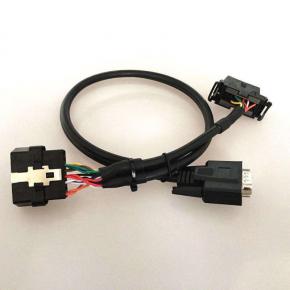 9 pin Diagnostic cable J1939 to Obd2 cable Adapter for Heavy Duty Truck