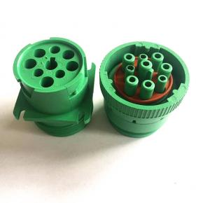 Green HD series 9 pins Deutsch circular connector HD10-9-J1939-BP03 HD16-9-1939S-P080