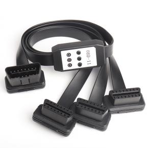 OBD2 one in three extension cable with switch obd2 connection cable 16 pin 16 core full connection