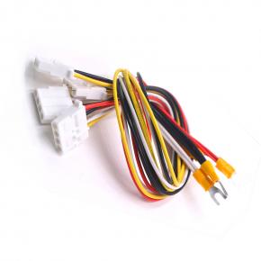 Custom male and female large 4P terminal wire 4P pitch 5.08 chassis built-in PCB power cable 18AWG harness processing