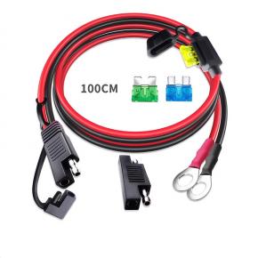 SAE to O-type terminal with fuse box extension cable SAE connection cable SAE terminal power cable with dust cover