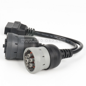ELD Truck Y Cable OBD 2 16pin Female To J1708 6pin And J1939 9pin